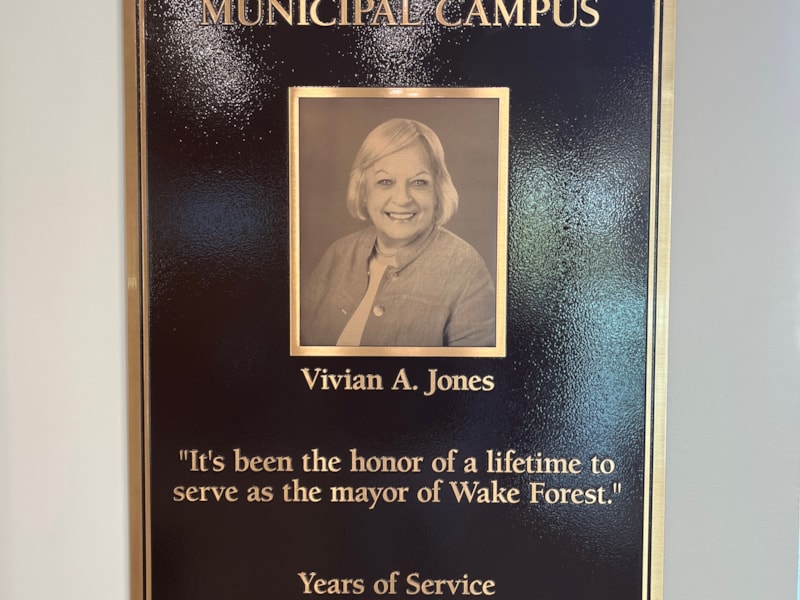 Plaques | Government & Public Office Signs | Wake Forest, NC | Metal