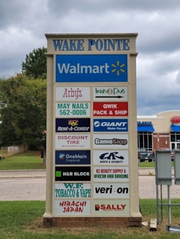 Monument Sign Insert - Qwik Pack & Ship - Wake Forest, NC