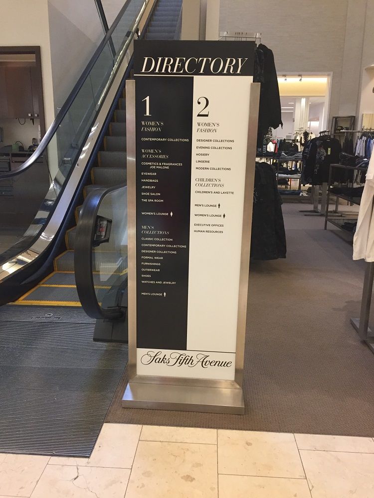 Directory and Wayfinding Signage