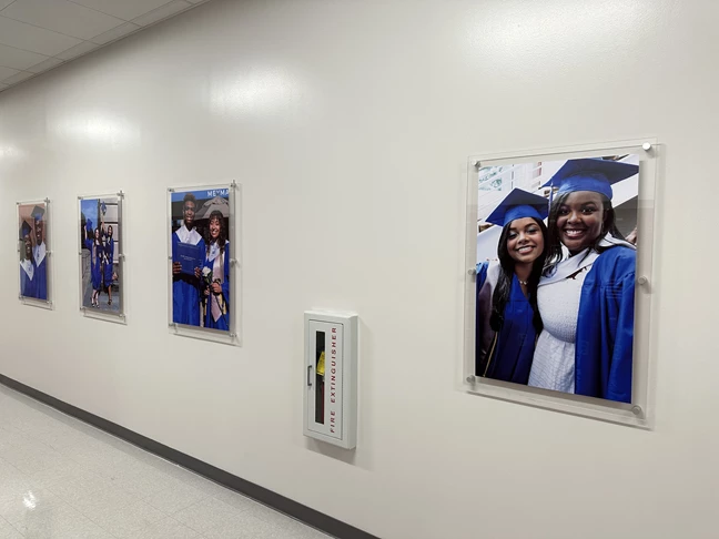 Acrylic Photo Displays - North Wake College & Career Academy - Wake Forest, NC