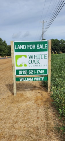 Post & Panel Sign - White Oak Realty - Clayton, NC