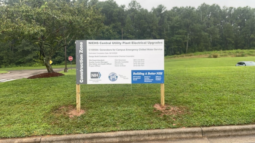 Post & Panel Sign - ECC - Durham, NC