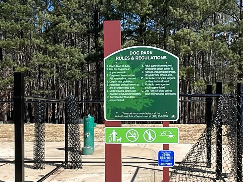 Post & Panel Signs | Government & Public Office Signs | Wake Forest, NC | Metal