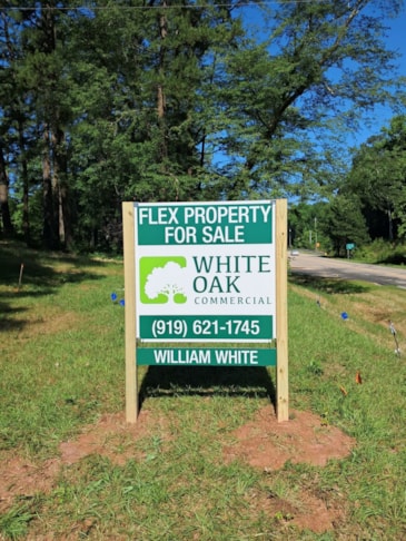 Post & Panel Sign - White Oak Realty - Morrisville, NC