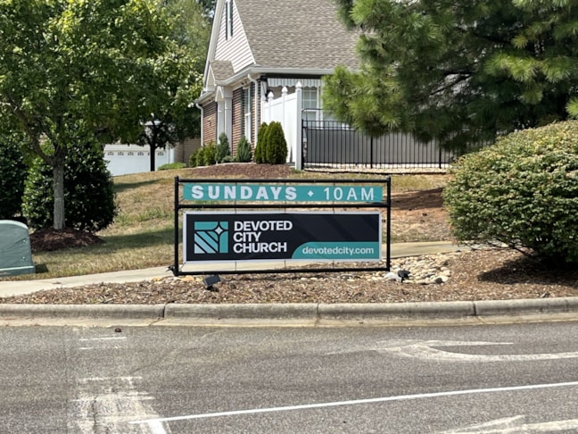 Vinyl Banner - Devoted City Church - Cary, NC