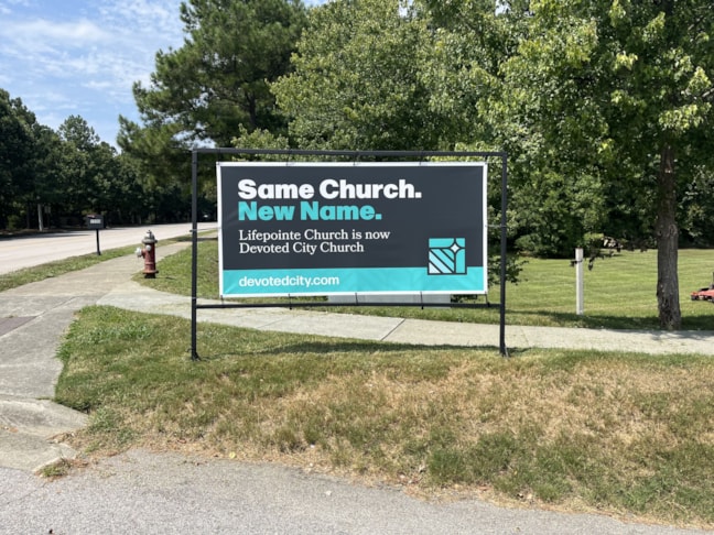 Vinyl Banner - Devoted City Church - Raleigh, NC
