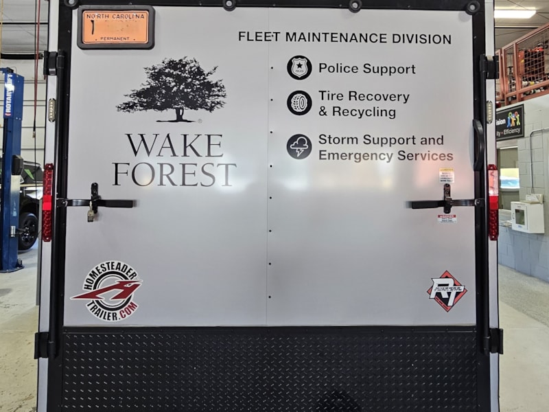 Vehicle Graphics & Lettering | Government & Public Office Signs | Wake Forest, NC | Vinyl
