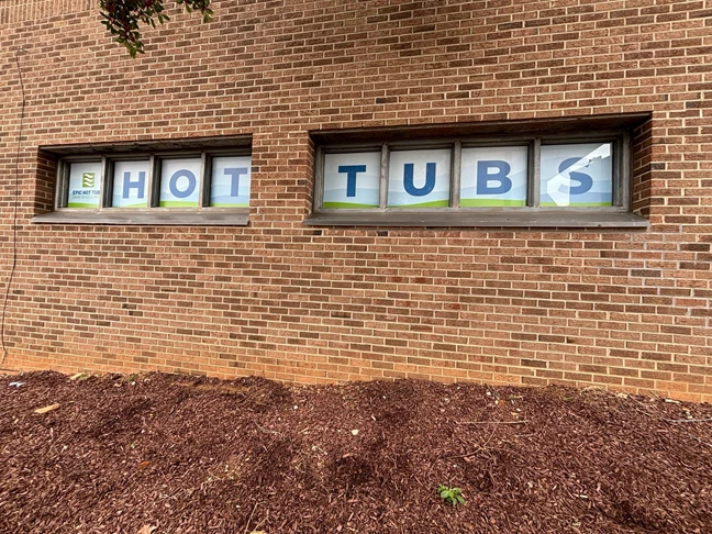 Window Graphics - Epic Hot Tubs - Raleigh, NC