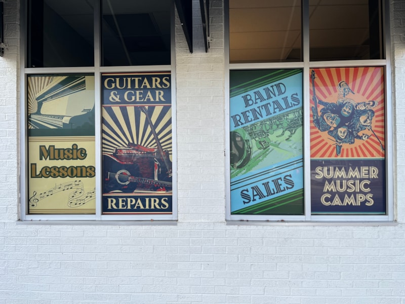 Window Graphics | School, College, & University Signs | Raleigh, NC | Vinyl