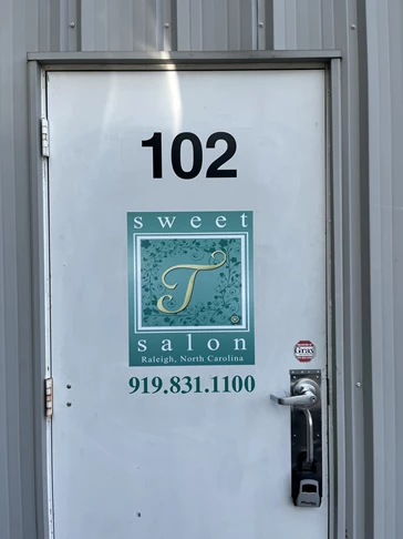 Door Graphics - Sweet T Salon - Raleigh, NC