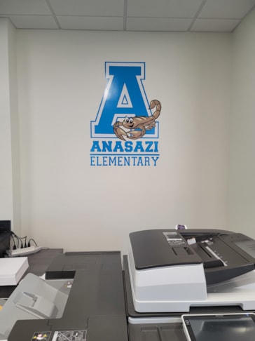 Custom Wall Logo for Anasazi Elementary School