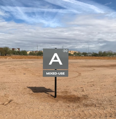 Custom Post & Panel Sign for Real Estate Development