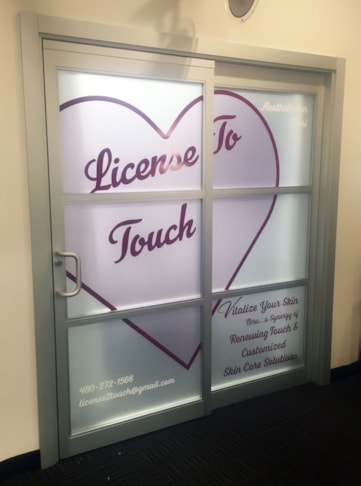 Custom Printed Frosted Window Graphics