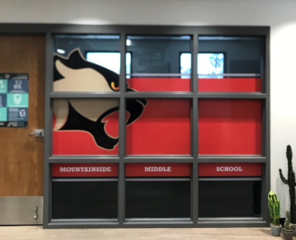 Custom Privacy Graphics for Mountainside Middle School