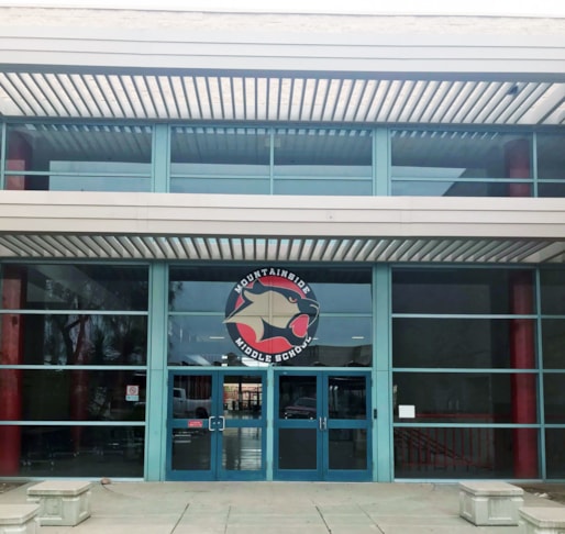 Custom Window Logo for Mountainside Middle School