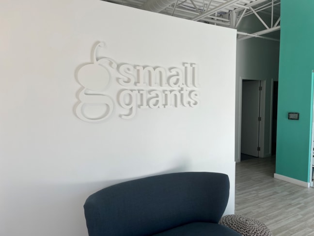 Custom White-on-White Reception Sign