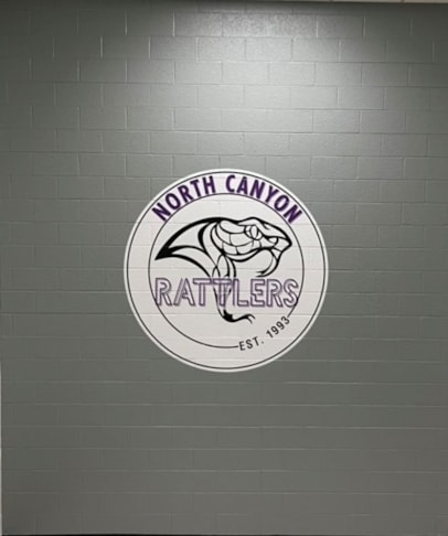 Custom Wall Graphic on Brick