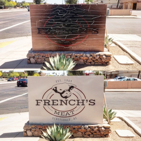 Monument Sign - Before and After