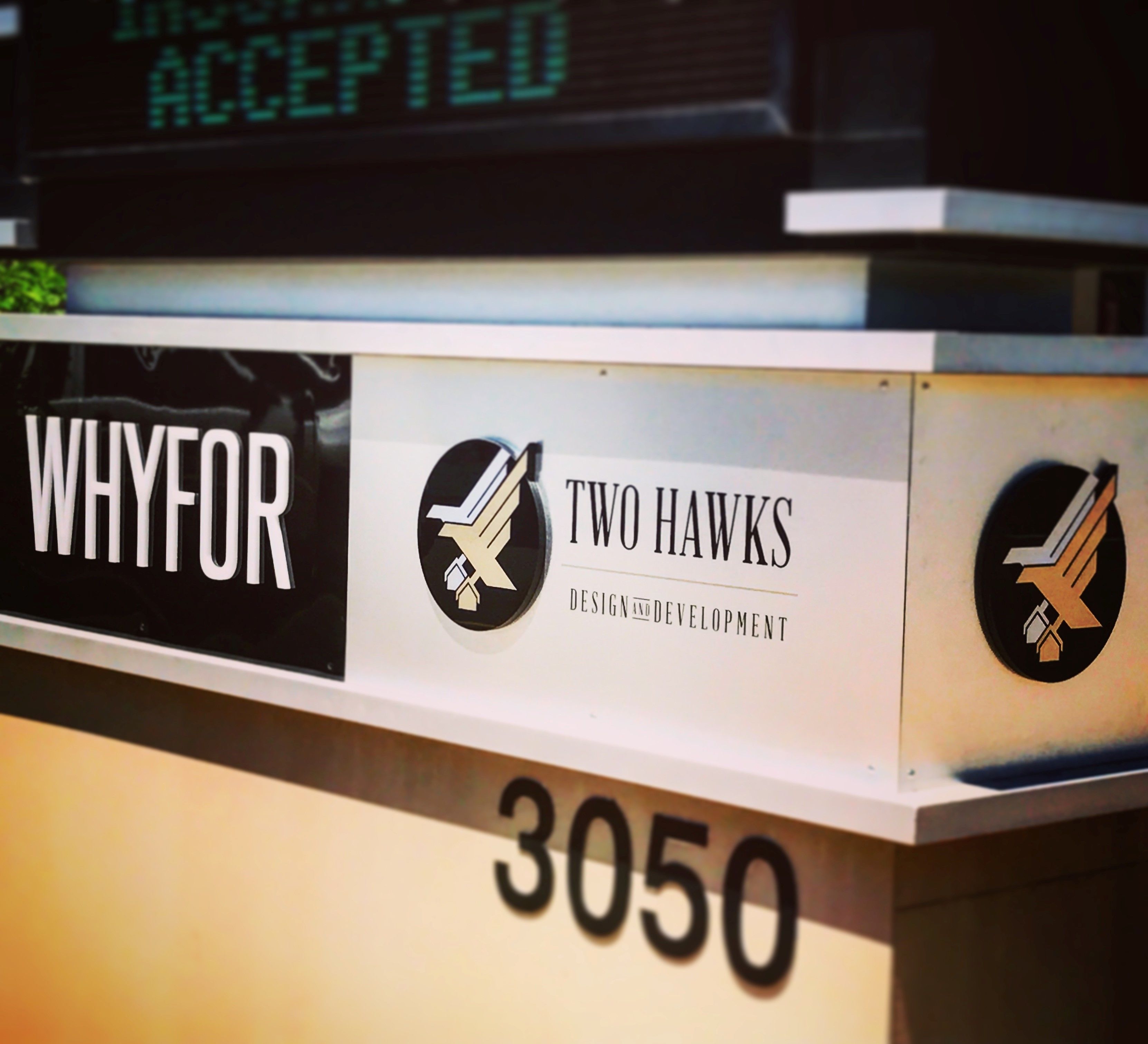 Monument Sign Panel for WhyFor in Phoenix, AZ