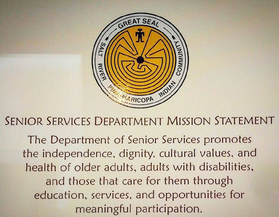 Wall Graphic for Salt River Maricopa Senior Services