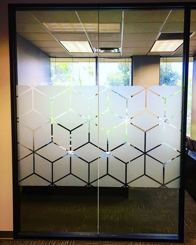 Etched Glass Vinyl Graphics