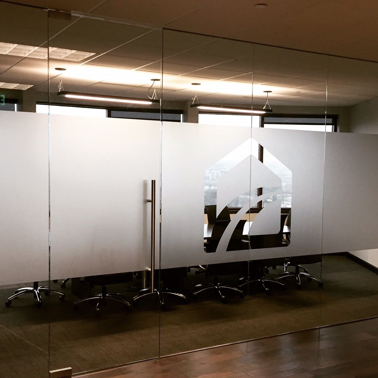 Frosted Glass Vinyl Graphics for Fairway Mortgage in Arizona