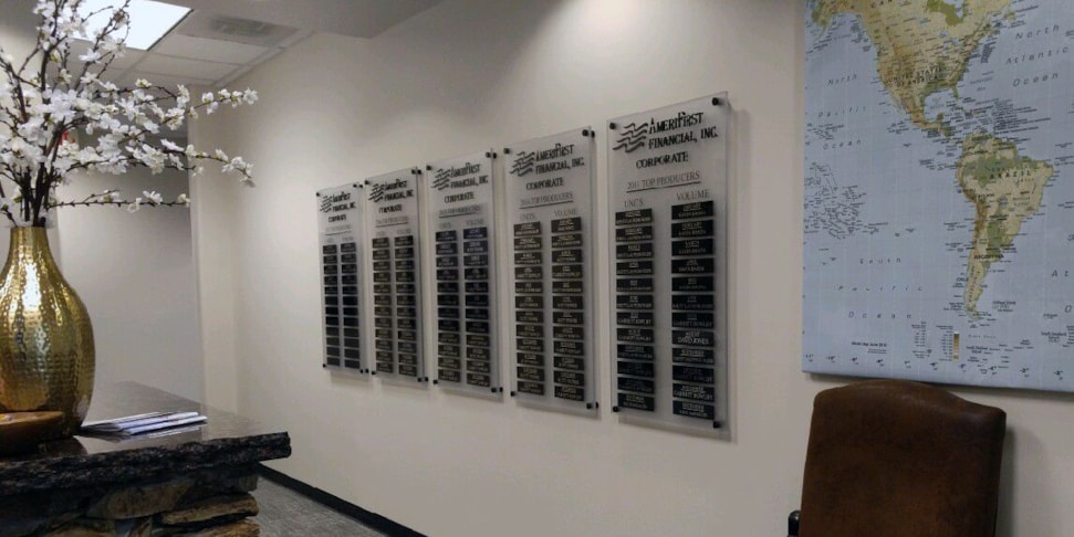 Custom Monthly Award Plaques