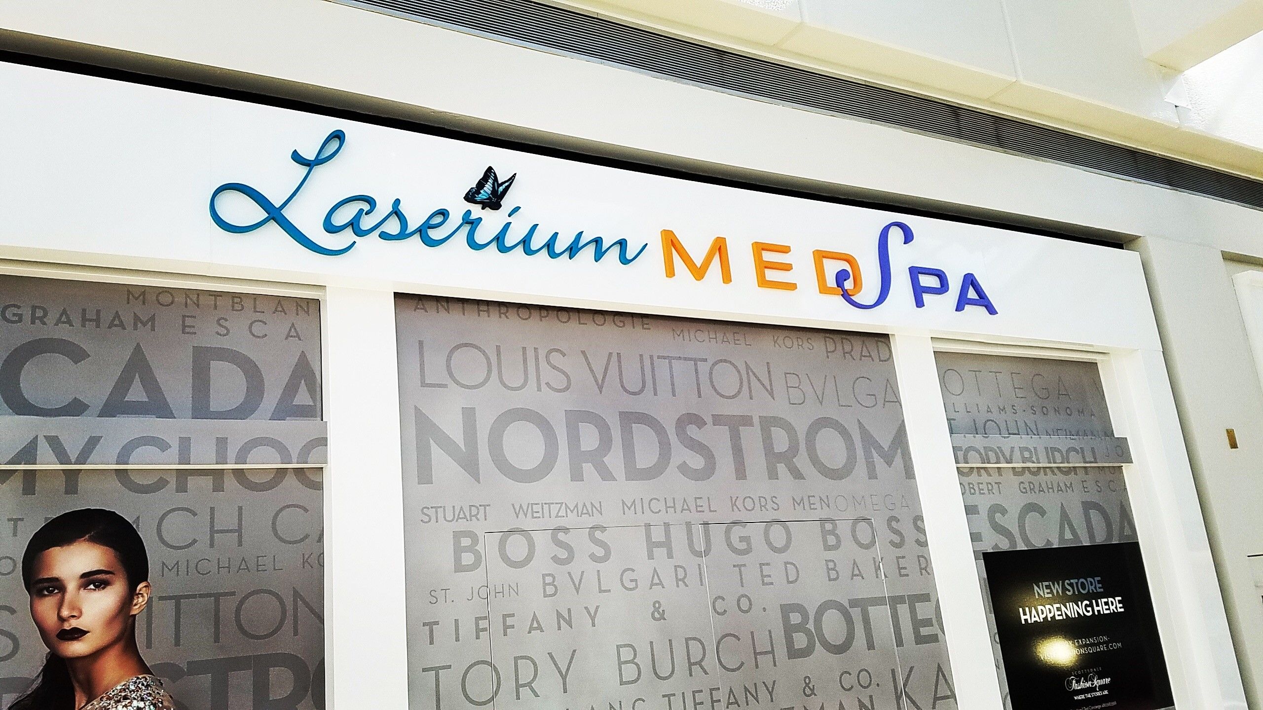 Architectural Mall Signage Laserium