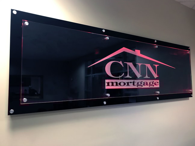 Reception Sign with LED Illuminated Stand-offs