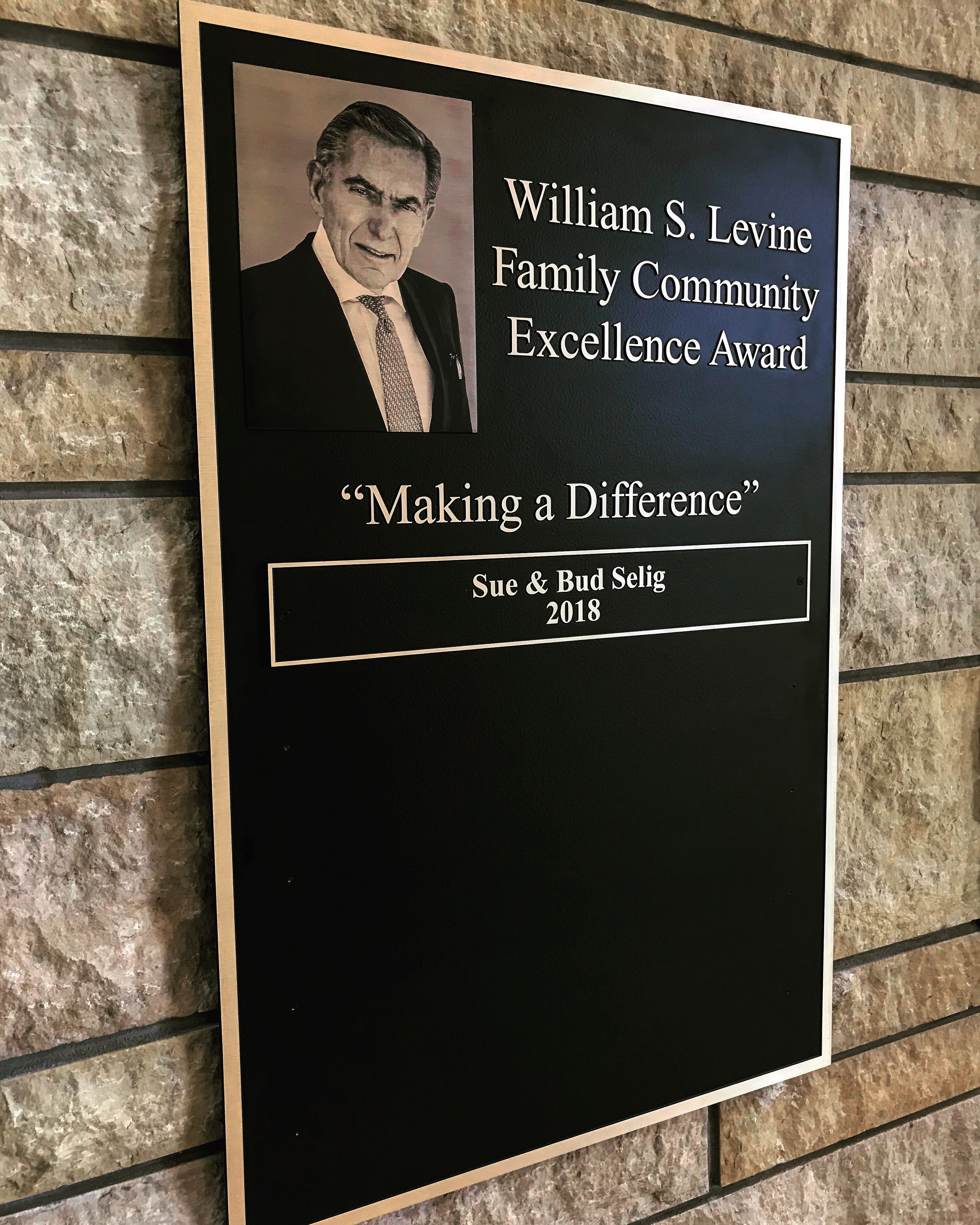 Bronze plaque Valley of the Sun Jewish Community Center