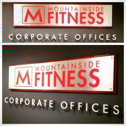 LED Illuminated Interior Reception Sign