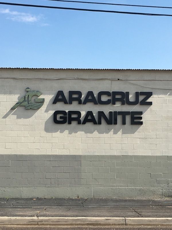 Building Sign for Arazruz Granite in Phoenix, Arizona