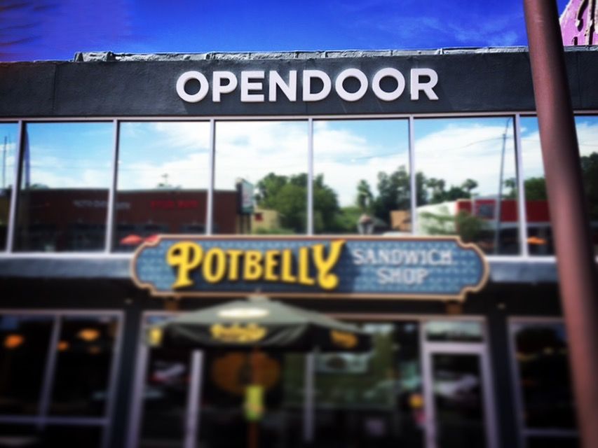 Illuminated Building Sign for Opendoor in Phoenix AZ