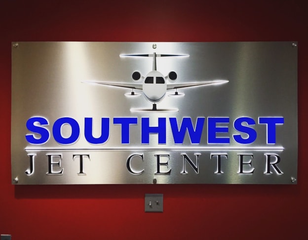 Custom LED Sign with Push Through Acrylic