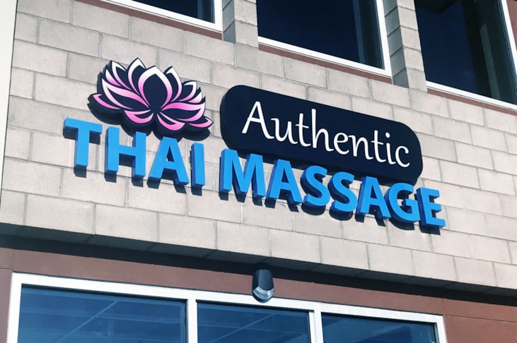 Halo Illuminated Building Sign