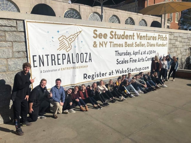 Large Format Event Banner for Wake Forest University Entrepreneurship
