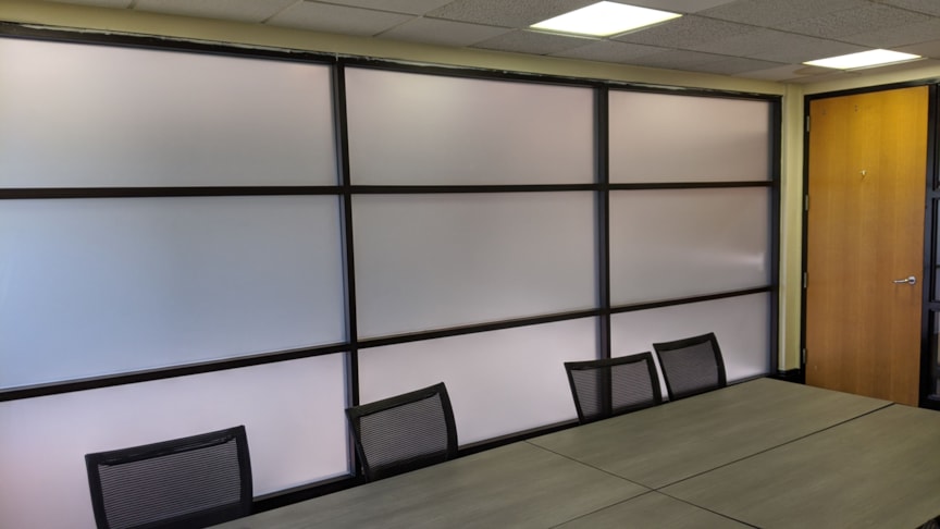 Etched Vinyl Window Privacy Window Wraps for Winston-Salem State University