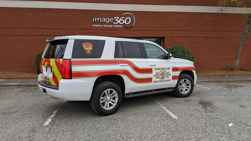  Fire & Emergency Vehicle Decals & Graphics for Winston Salem Fire Department 