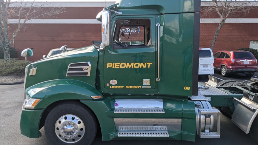Piedmont Disposal Vehicle Graphics & Lettering