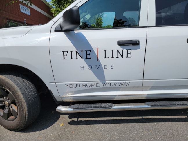 Fine Line Homes Vehicle Wraps | Builder & Contractor Signs