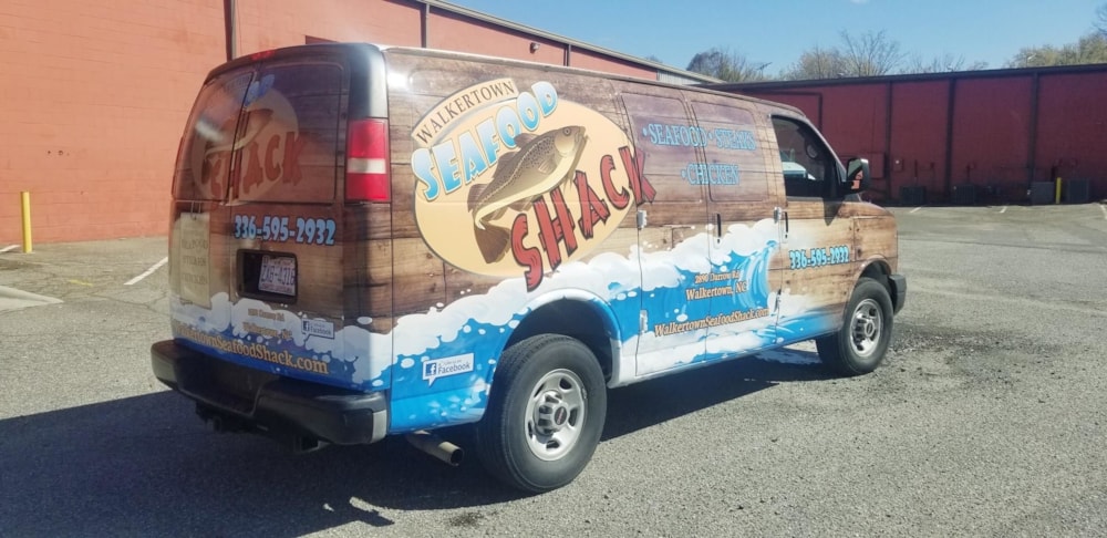 Walkertown Seafood Full Vehicle Wrap