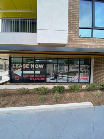 Link Apartments Window Graphics