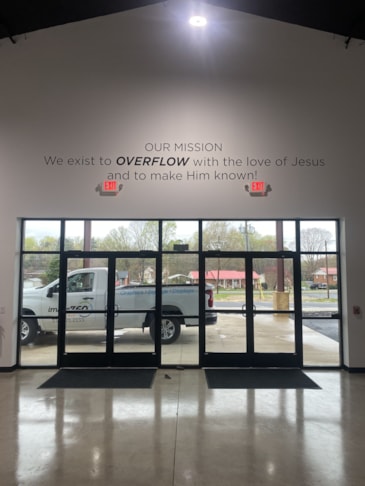 Overflow Church New Building Signage