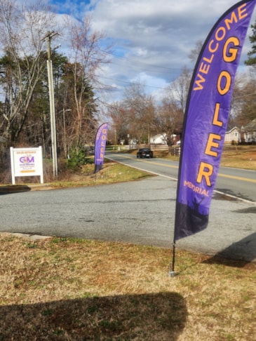 Goler Memorial Feather Flags & Flutter Flags