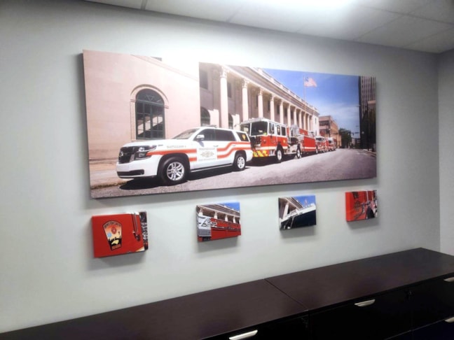Winston-Salem Fire Dept Canvas Prints & Fabric Prints | Government & Public Office Signs