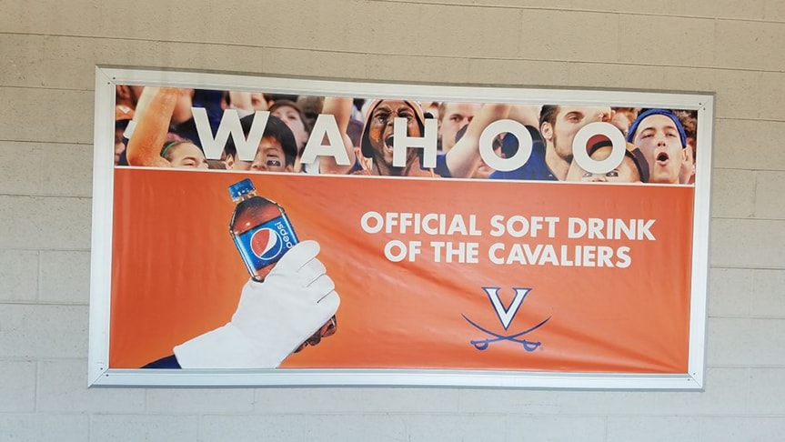 Custom Vinyl Banner-Pepsi-University of Virginia-Charlottesville Va
