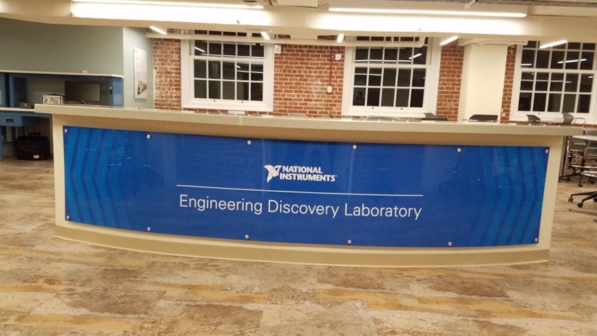 Interior Acrylic Display-National Instruments-Charlottesville Va
