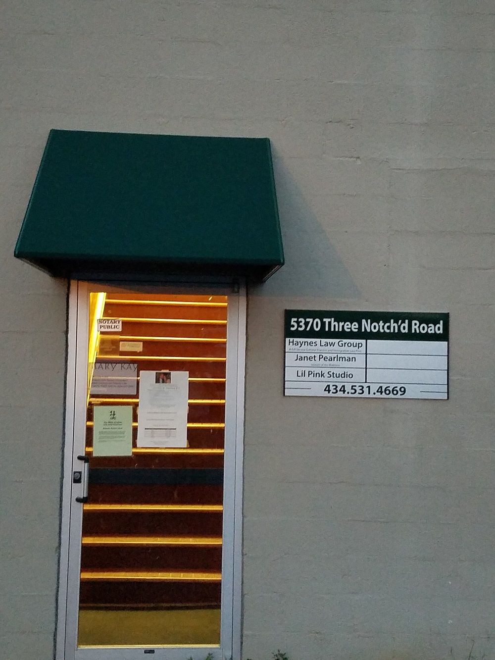 Commercial Awning-Three Notch