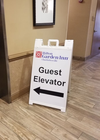 Custom Sandwich Board-Hilton Garden Inn-Charlottesville Va