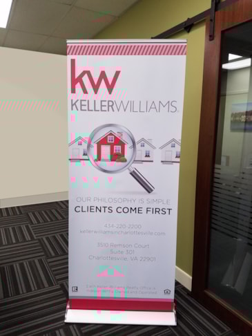 Custom Pop-Up Banner-Keller Williams-Charlottesville Va